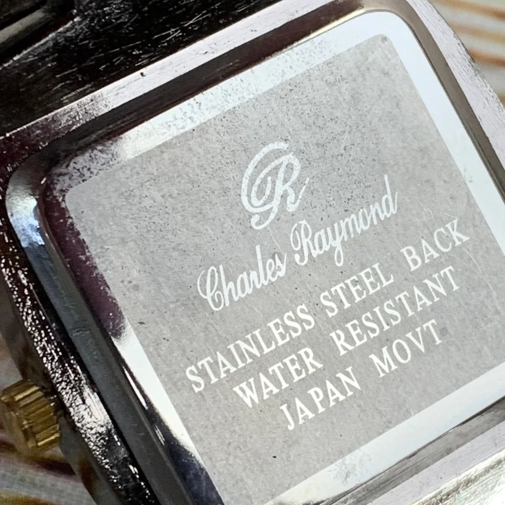 Charles Raymond His & Hers Matching Watch‎ Set Stainless Steel Japan Movement
